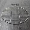 Round Stainless Steel BBQ Grill Grate Grid Wire Mesh Rack Replacement Cooking Net for Charcoal Gas Grill Outdoor Barbecue Use