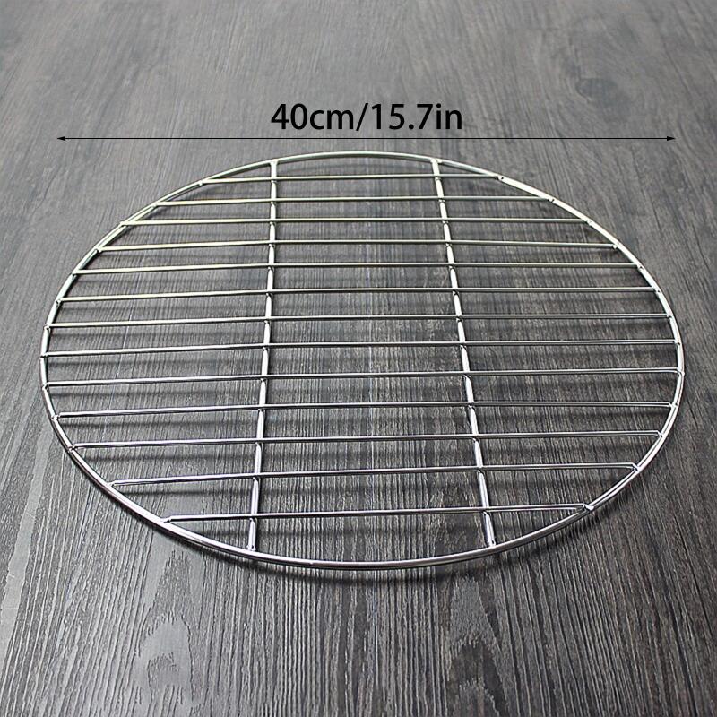 Round Stainless Steel BBQ Grill Grate Grid Wire Mesh Rack Replacement Cooking Net for Charcoal Gas Grill Outdoor Barbecue Use