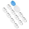 Handmade Round Base Cover Button Kit Solid Fabric Flat Back Buckle Making Tools Cloth Covered Buckle Base DIY Crafts