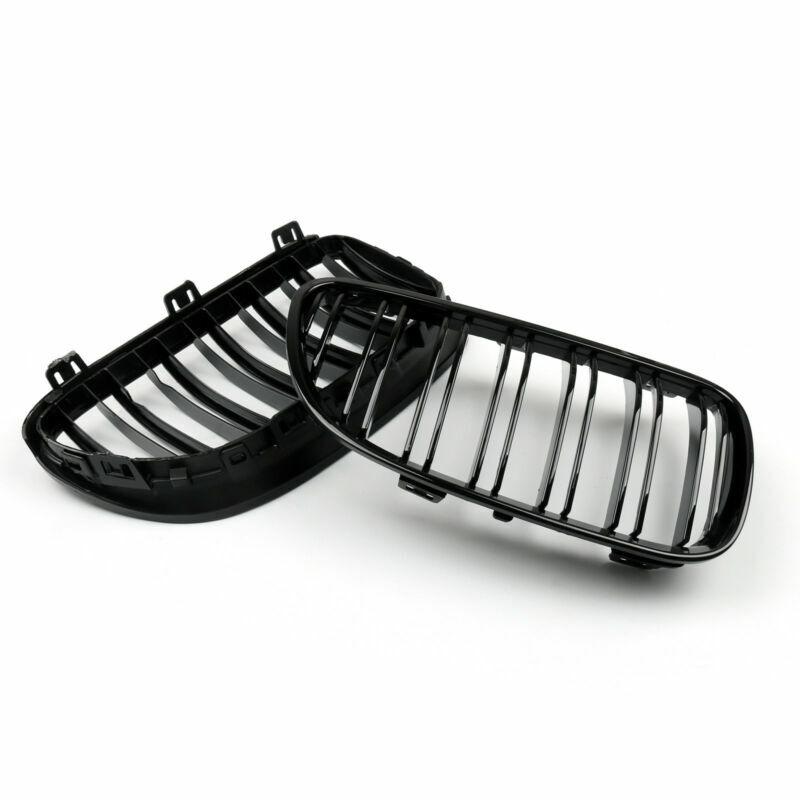 Gloss Black Front Kidney Grille Double Rib For BMW E92 E93 LCI 2 Doors 2011-2014