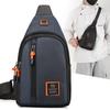 Ležérní pánská crossbody taška z oxfordské látky, vodotěsná, sportovní, fitness, taška přes hrudník, na mobilní telefon, drobné, doklady, úložné tašky