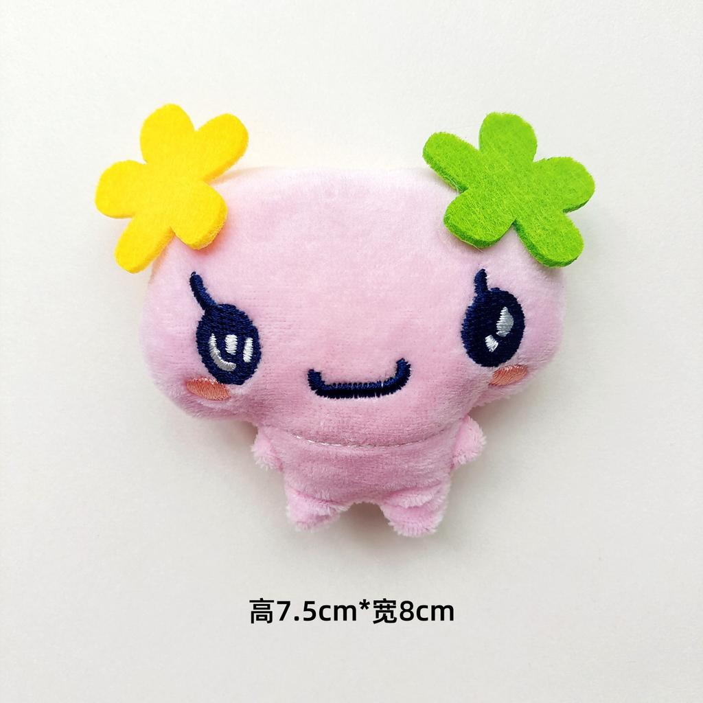 Tamagotchi Plush Keychain Cute Mametchi Memetchi Kuchipatchi Stuffed Pendant Cartoon Anime Bag Decoration Soft Doll Keyring