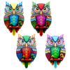 Metal Owl Wall Decorations Outside Garden Decoration Wall Statue Owl Wall Figurine Iron Material for Garden Fence Lawn