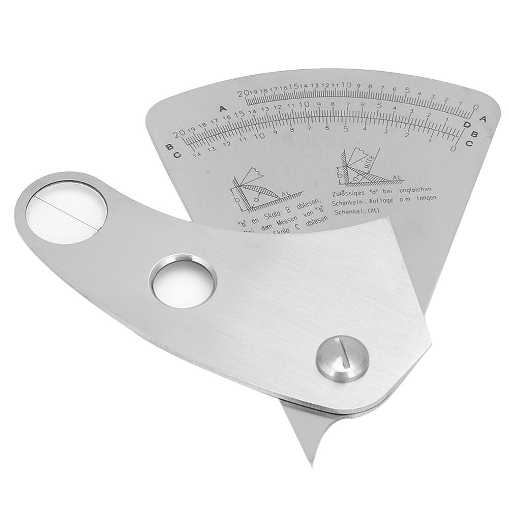 Stainless Steel Fan Shaped Weld Gauge Welding Inspection Tool