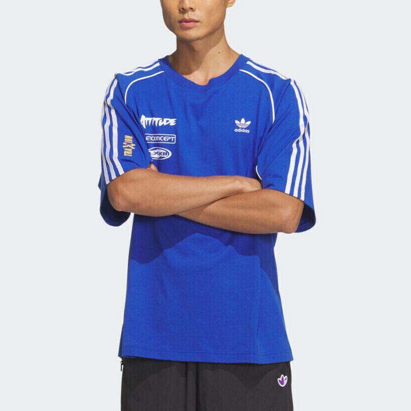 Adidas Originals ADICOLOR MOTORCORE T SHIRT T Shirt Men's Royal Blue JL8421