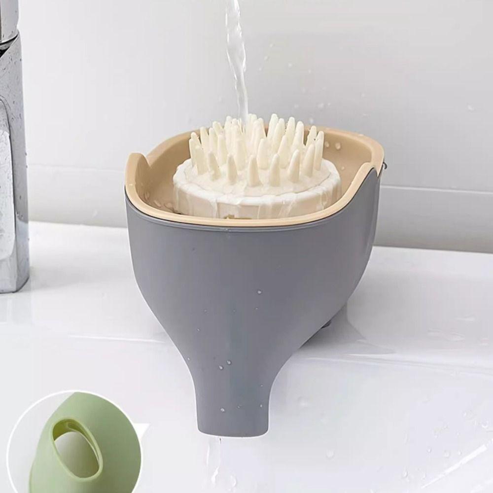 Creative Double Layer Soap Box Cute Elephant Waterproof Soap Holder Portable Self Draining Drain Soap Dish Bathroom Accessories