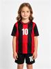 26/27 Unisex Blank Soccer 2‑Piece Set, Kids Adults Parent‑Child Kit, Custom No.1 7 8 9 10 for School Outdoor Team Sports stripe