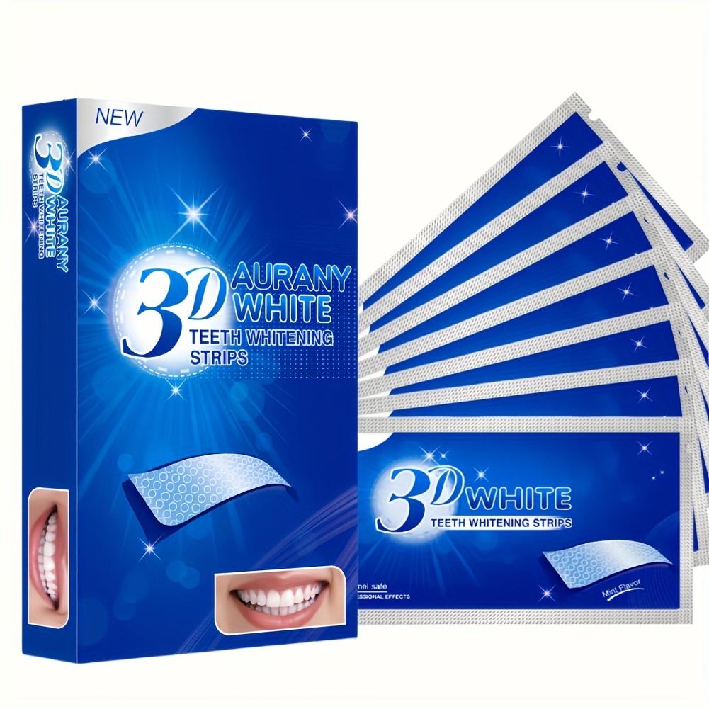 3D Whitening Strips For Sensitive Teeth, Enamel Safe& Gentle Formula, Reduces Sensitivity While Whitening,Hydrogen Peroxide Composition-7/14/21Pairs