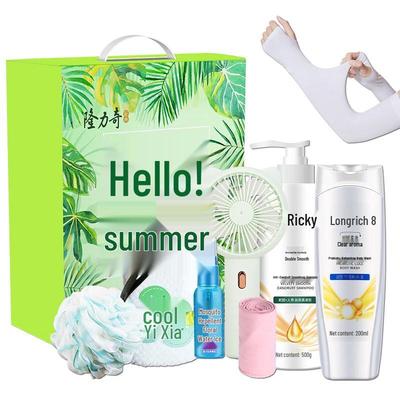 Longliqi Hallo Sommer 7-teiliges Hautpflege-Set