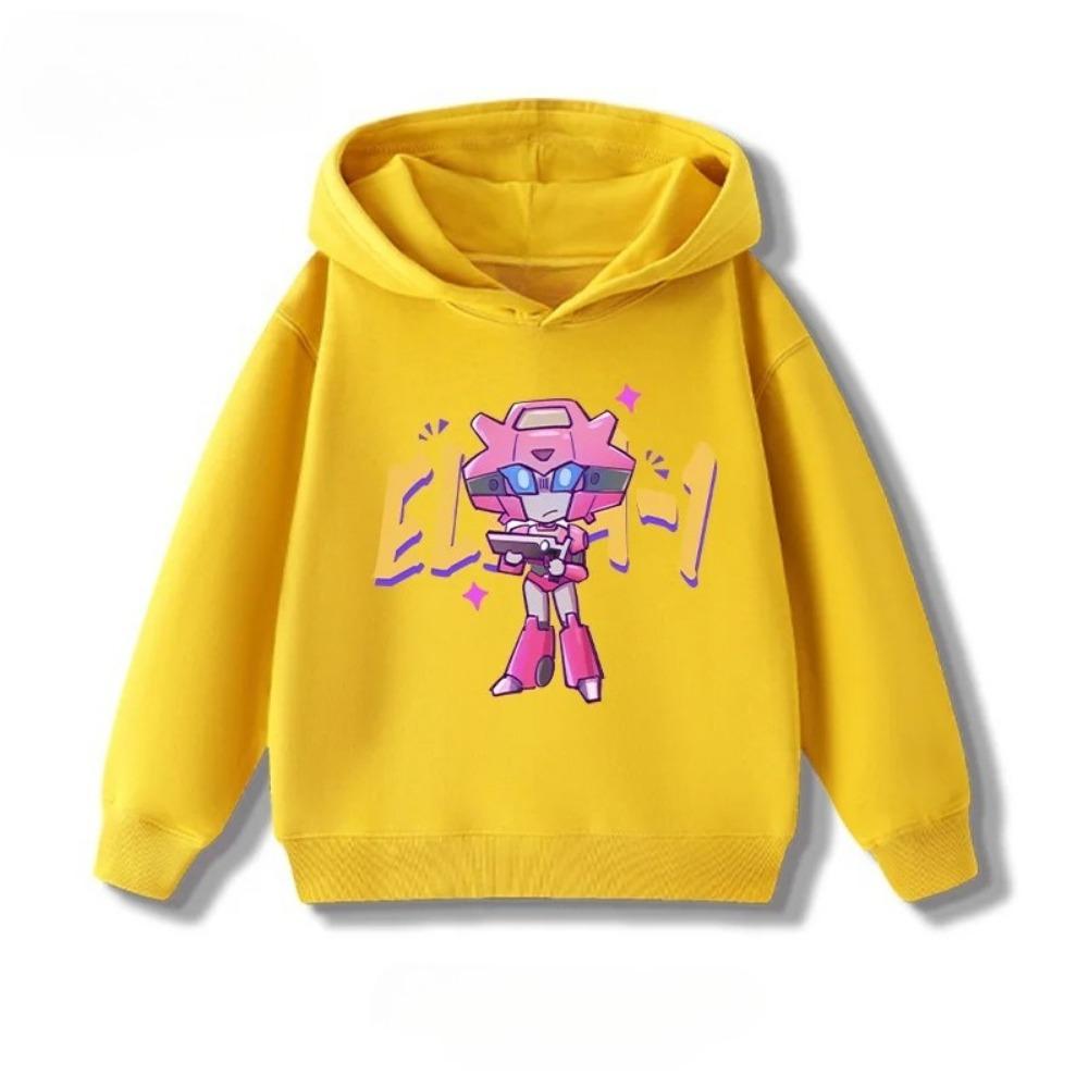Children's Anime Transformers Hoodie, Warm and Comfortable Hoodie for Autumn and Winter, Fashionable and Versatile Top