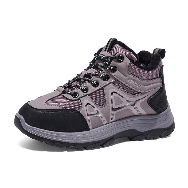 

Winter cotton shoes non-slip and wear-resistant mountaineering shoes leather surface waterproof middle-aged mother shoes velvet warm shoes 42