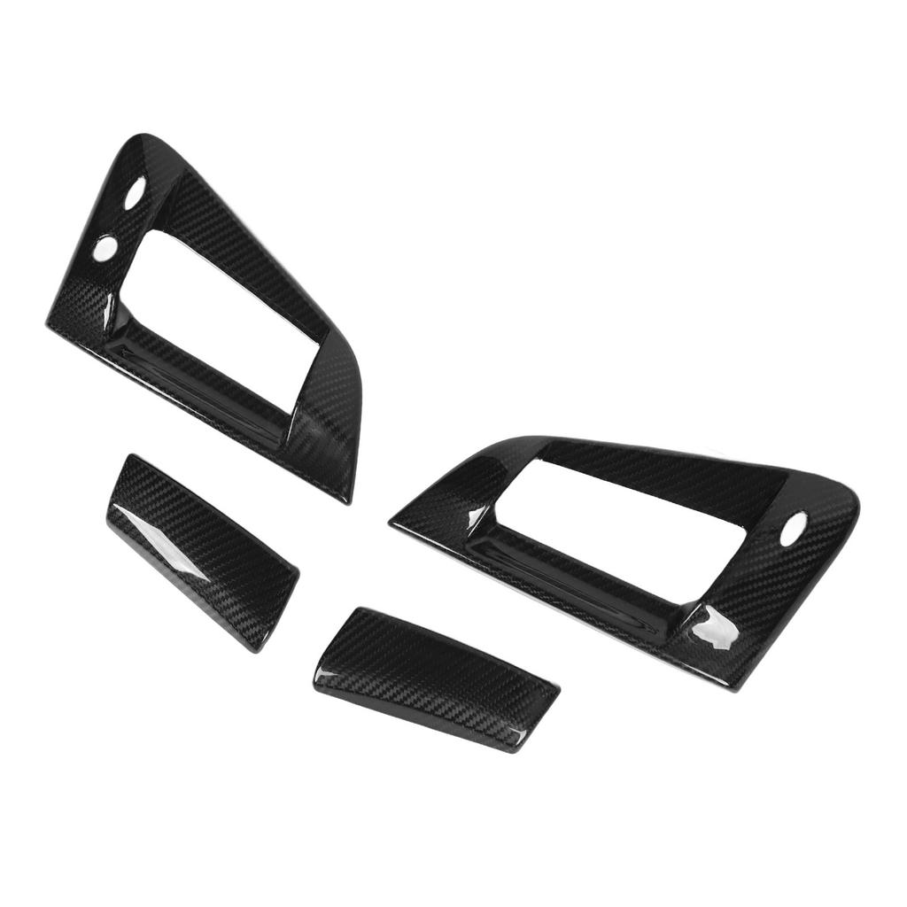 4PCS Outside Door Handle Cover Carbon Fiber Easy To Install Exterior Door Handle Trim for 370z Z34