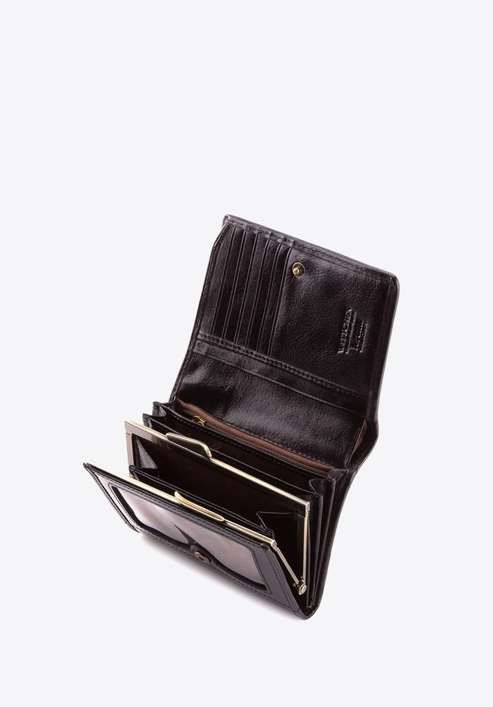Wittchen Women's Patent Leather Wallet Medium Black Patent Leather