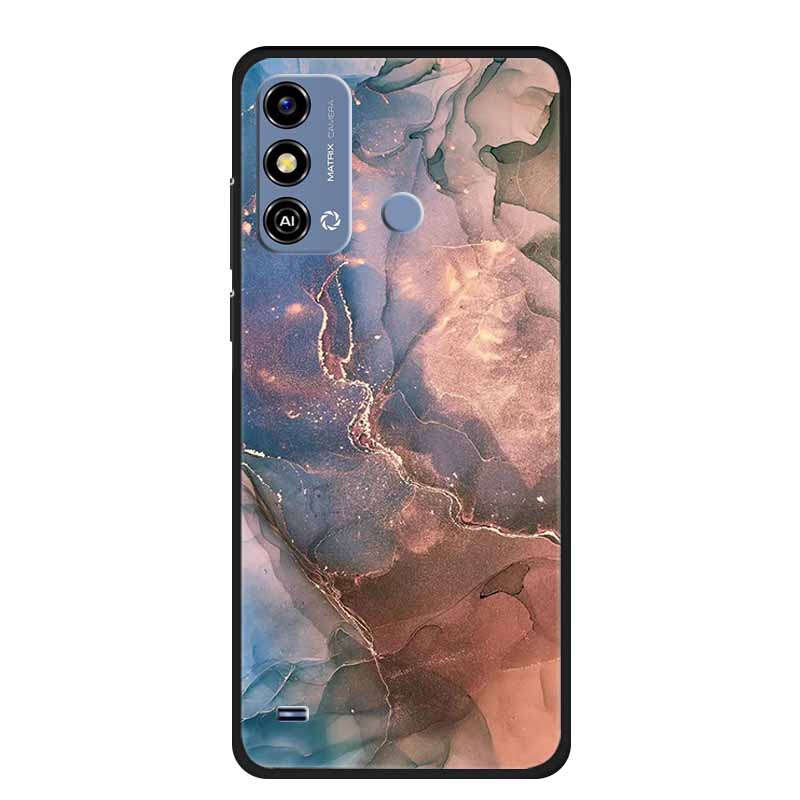 Soft Silicone Cover For ZTE Blade A53 / A53Pro / A53Plus Case Marble TPU Black Protector Case for ZTE Blade A53 Plus Cover Funda