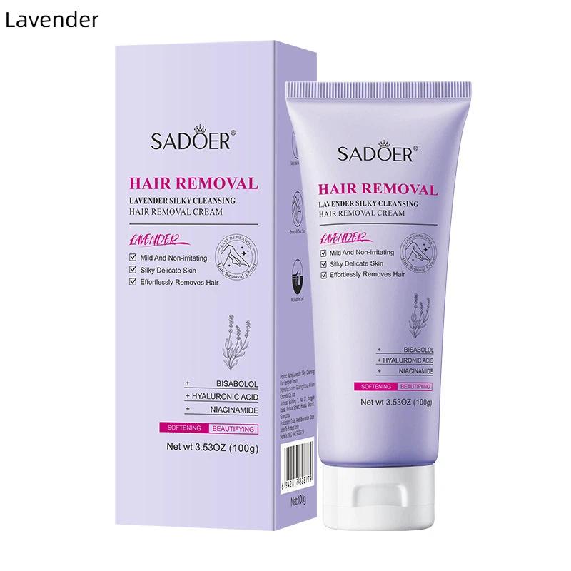 

100g Hair Removal Cream Fast Painless Hair Growth Inhibitor Arm Armpit Legs Intimate Areas For Men Woman Lavender