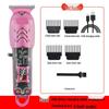 Digital Display Transparent Hair Trimmer, Electric Engraving Shaver for Household & Salon Use