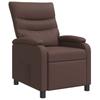 Recliner Brown Faux Leather
