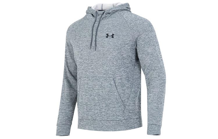 Under Armour Fleece Sweatshirts Men s Gray Hooded Moderate Regular 1373405-012 L