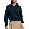MLB New York Yankees Logo Short High Neck Half Zip Sweatshirt Women sweatshirt Black 3FMTB0341-50BKS
