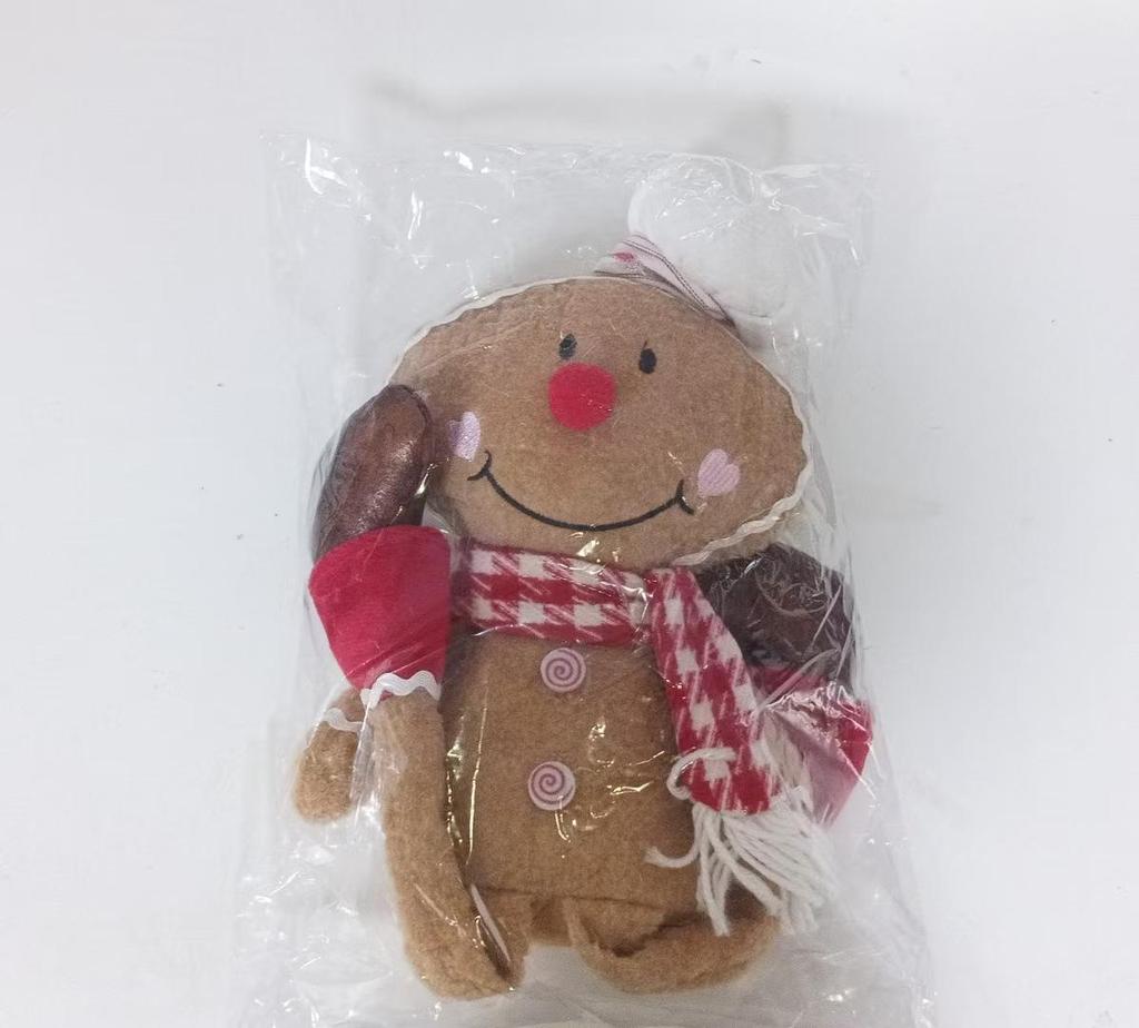 Christmas Gingerbread Man Hanging Ornament with Long Legs