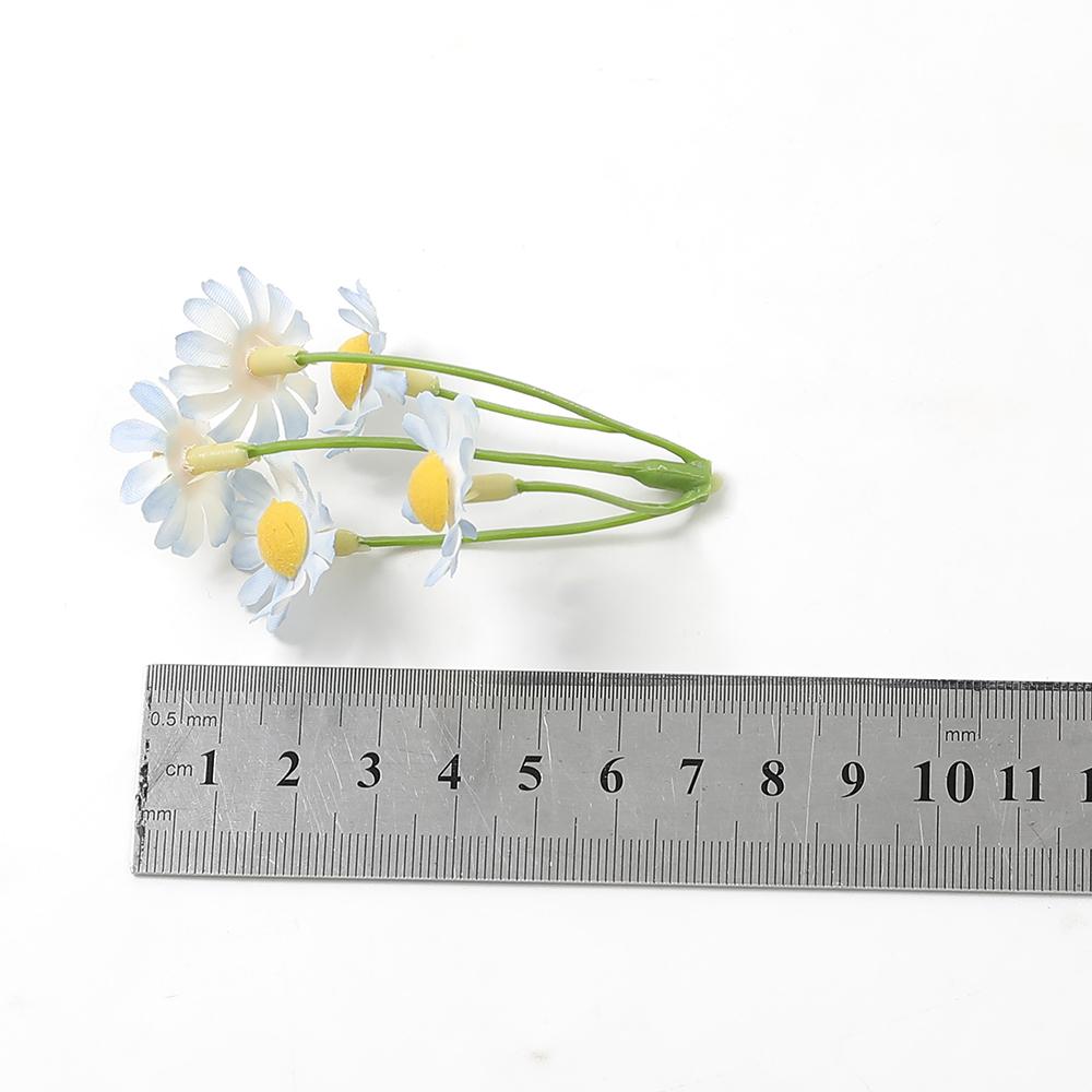 10pcs Artificial Flowers White Beauty Silk Chrysanthemum Simulation Daisy Fake Flowers Decoration For Home Garden Office Decors
