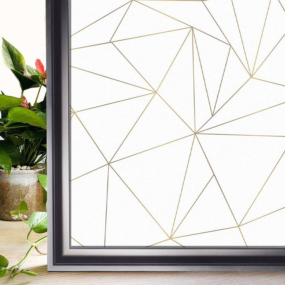 Window Privacy Film Rainbow Static Clings Heat Control Window Insulation Sun UV Protection Glass Vinyl Film for Home