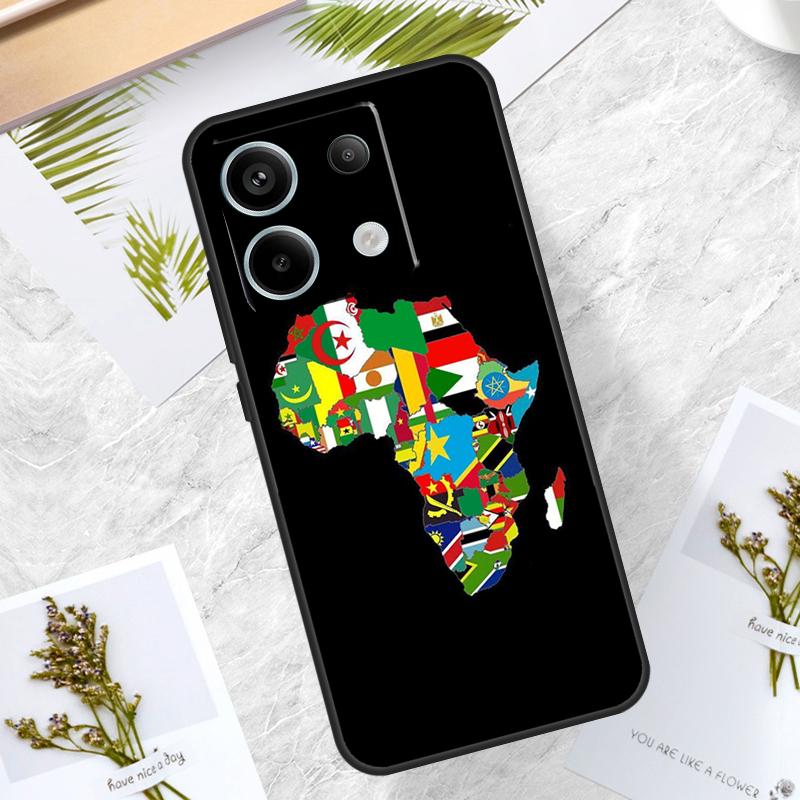 

Africa Map Case For Xiaomi Redmi Note 14 Pro 12 11 10 13 15 Pro Plus Redmi 15 14C 10C 12C 13C 15C Cover Redmi 10C