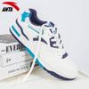 Anta Flame 4.0 Casual Versátil Respirável Antiderrapante Resistente ao Desgaste Tênis de Skate de Cano Baixo Masculino sneaker Branco Azul 112328081-4