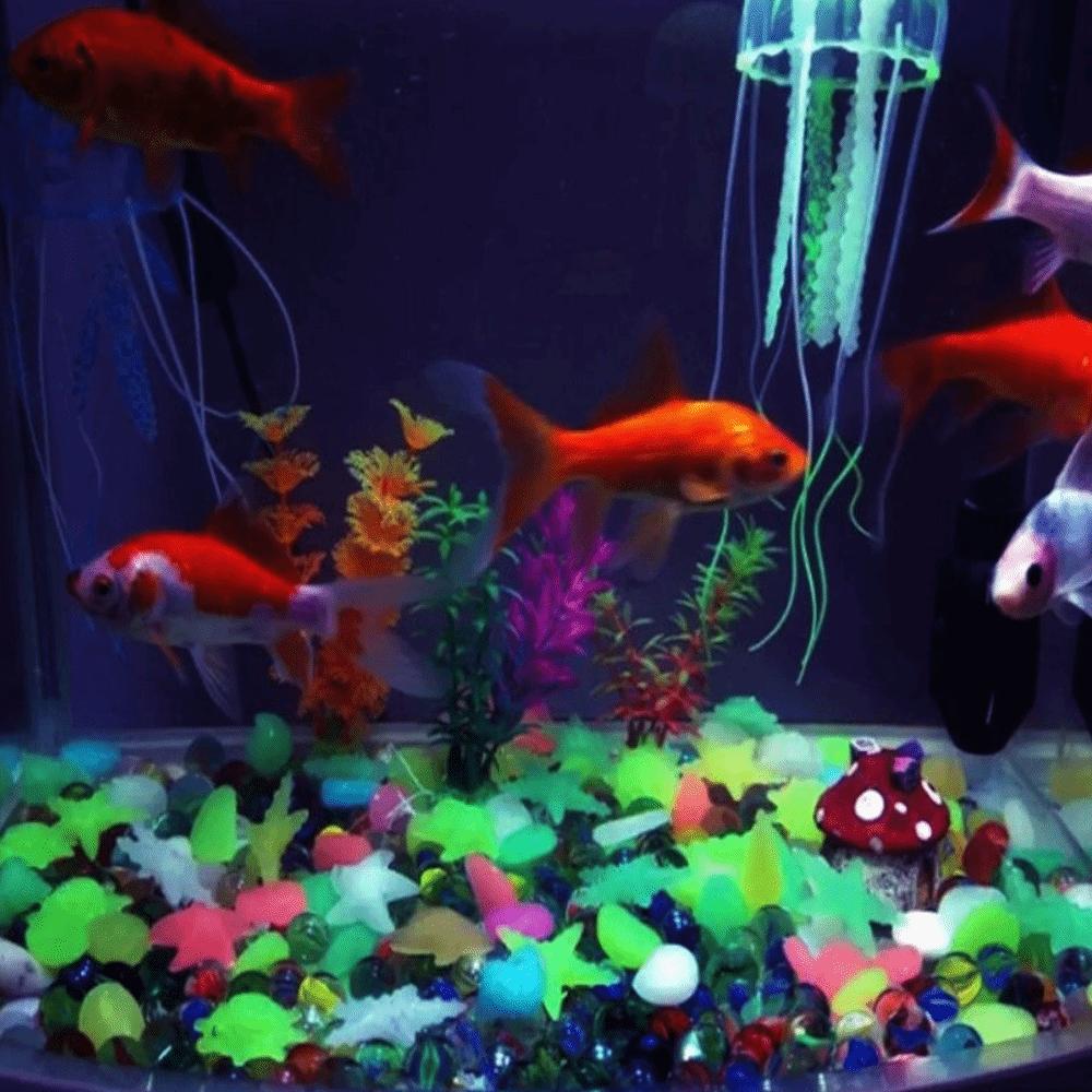 50/100Pcs High Brightness Colorful Luminous Stones Handmade Micro Landscape Glow In Dark Stones Long-lasting Multicolor