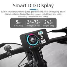 TFT-UKC1 DC LCD Displej pro elektrické kolo 36V-72V pro Ebike