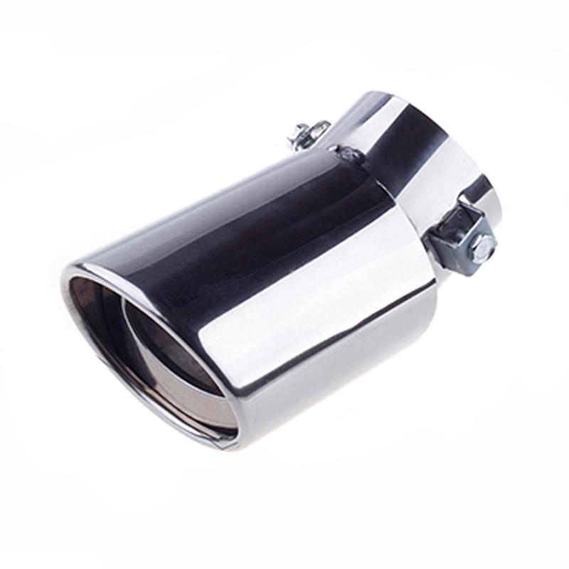DSYCAR 1Pcs Universal Stainless Steel Car Exhaust Tail Muffler Tip Pipe for Car-styling Decoration DIY Accessories