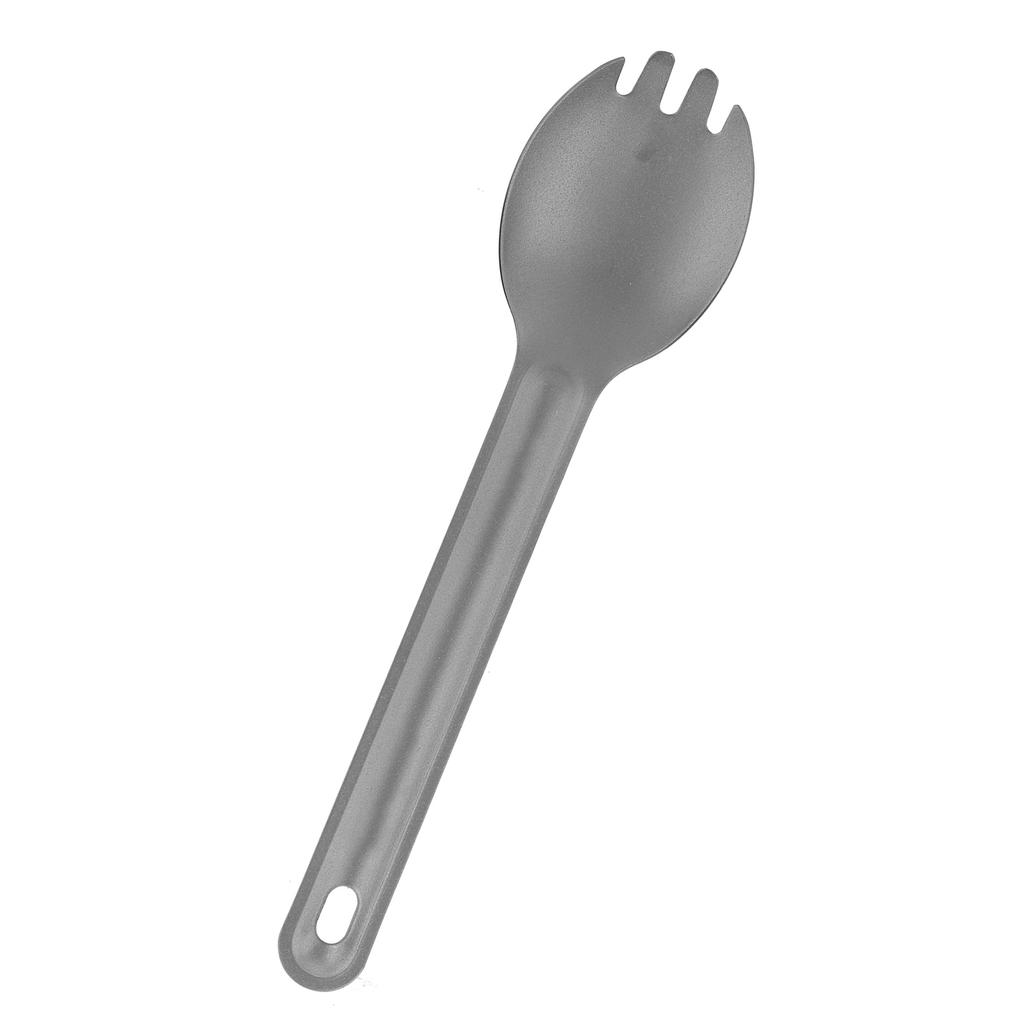Lightweight WearResisting Titanium Spork Spoon Metal Cutlery Set for Outdoor Camping(Titanium Spoon