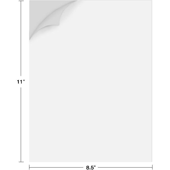 Printable Vinyl Sticker Paper for Inkjet Printer - 8.5"x11" 20 Sheets - Glossy White Printable Vinyl Sheets by JANDJPACKAGING