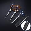 Professional Pet Grooming Scissors Set: Curved Trimming Shears for Dog Hair & Teddy Cuts