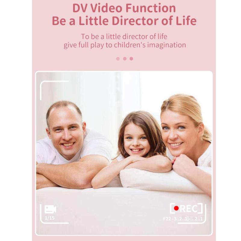 Kids Print Camera Photography with Rechargeable Battery and Paper for Creative Play