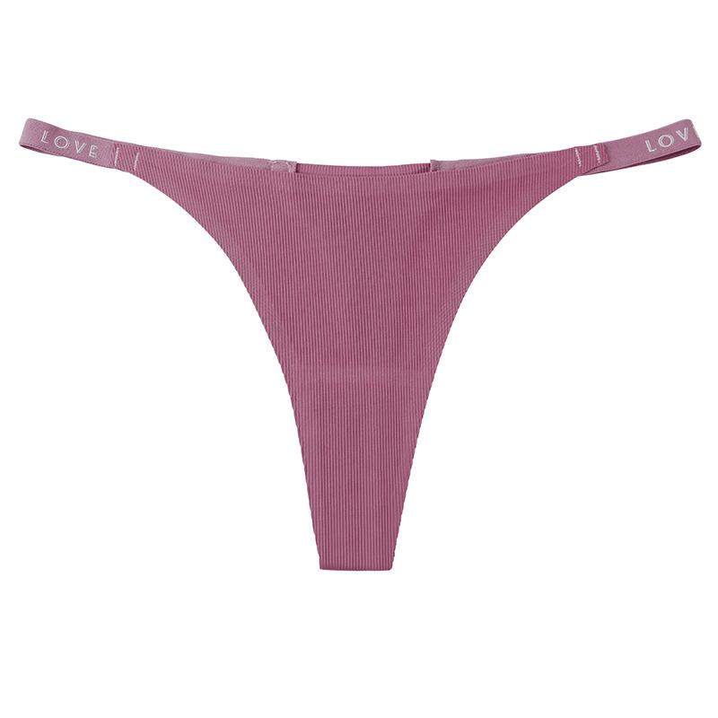Dames Effen Kleur Naadloze String Eendelig IJszijde Sneldrogend Ondergoed voor Yoga & Sport
