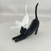 1Pcs Handcrafted Cat Pet Sculpture Cute Cat Desktop Decoration 3D Printed Simulation Ornament For Party Home