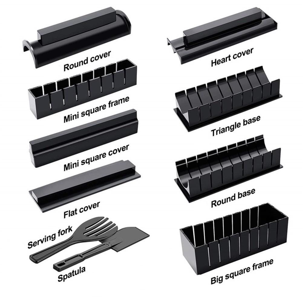 10Pcs Set DIY Sushi Making Kit Kitchen DIY Sushi Tools Rice Roll Molds