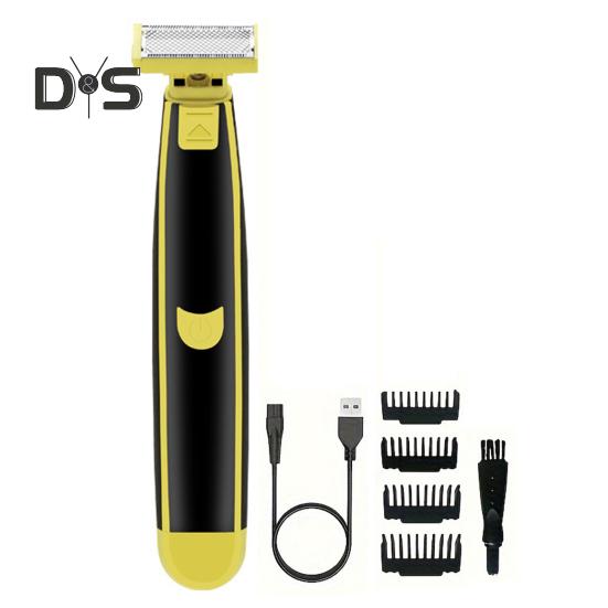 

Мужская электробритва с 4 направляющими, расчески, щетка, водонепроницаемая перезаряжаемая мини-бритва для путешествий, портативный триммер для волос, инструмент для удаления бороды, подарок отцу и парню Sets