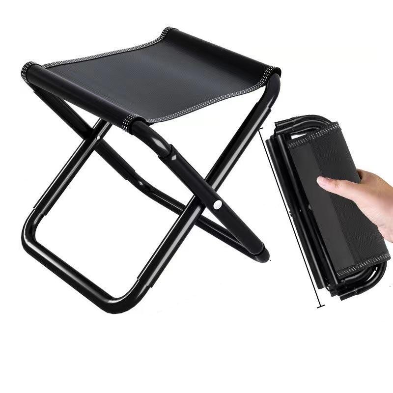 1pcs Portable Outdoor Fishing Folding Stool Travel Camping Chairs Thicken Oxford Cloth Stools Outdoor Gear Multi-scenario Application Picnic Stools