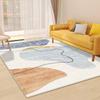 Geometric Style Living Room Rugs Decoration Bedroom Deluxe Anti Slip Floor Mats Large Area Carpet Rug Flannel Carpet Washable