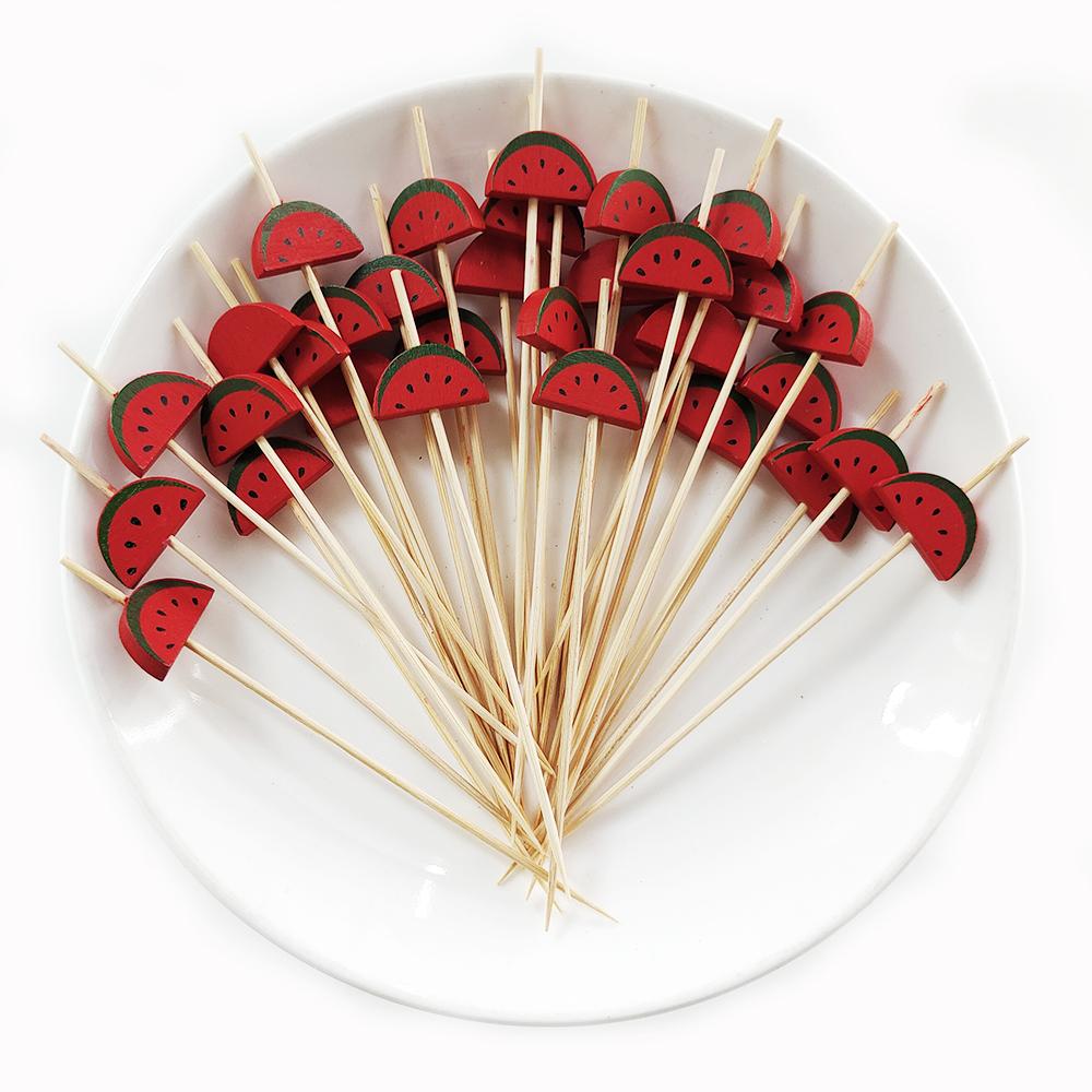 

100 шт. свадебные жемчужные одноразовые бамбуковые шампуры фруктовые коктейльные палочки еда шведский стол выбор закусок вилки свадебные принадлежности день рождения 100pcs