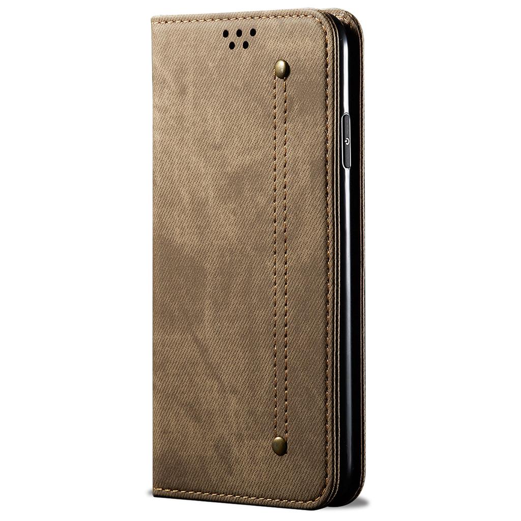 For Realme 12 Pro 5G/12 Pro+ 5G Case Leather Jeans Cloth Texture Cell Phone Cover