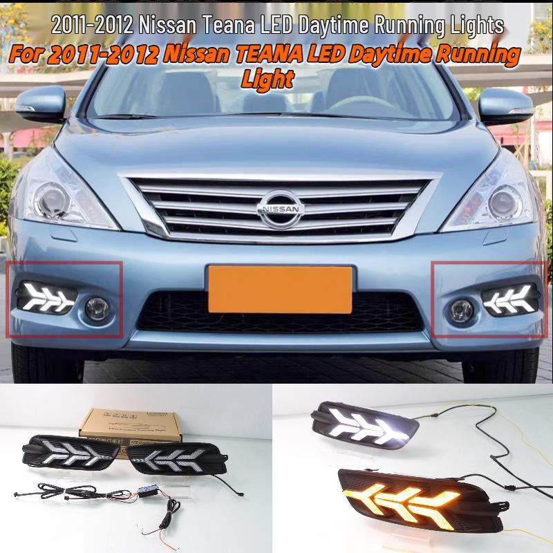 Модификация переднего светодиодного дневного ходового огня для Nissan Teana 2011-2012