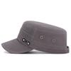 Men's Breathable Eye FS Label Flat Top Hat Outdoor Casual Mature Middle-aged Sunshade Hat