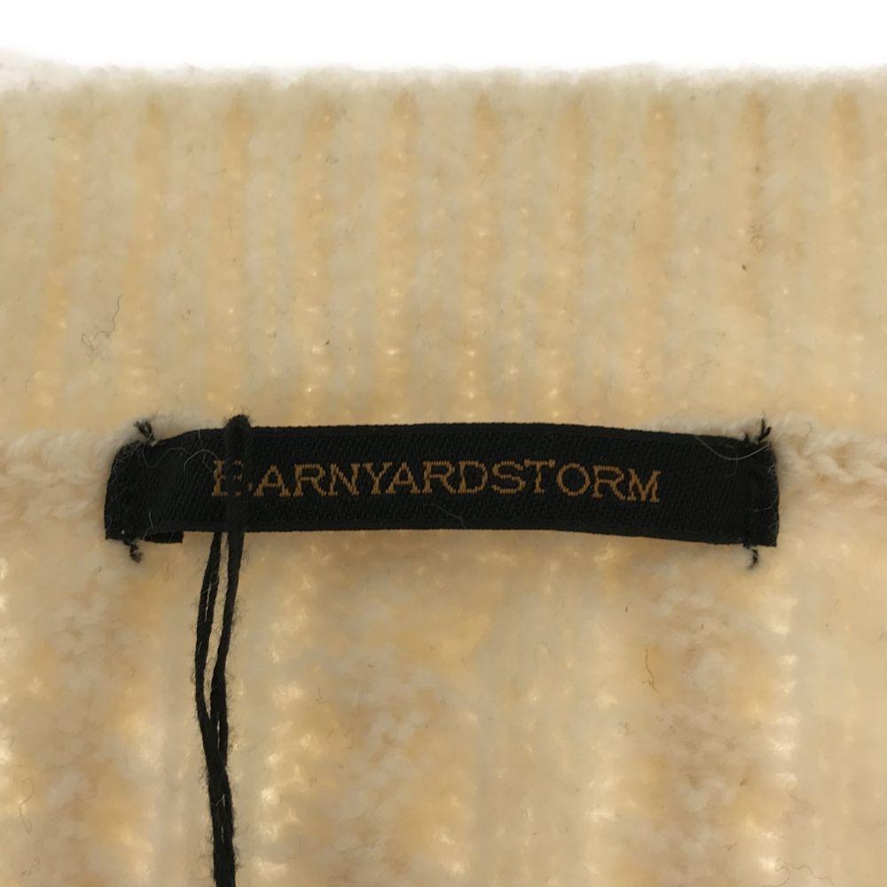 unused BARNYARDSTORM Long sleeve V neck sweater F white Knit with tag Women Used