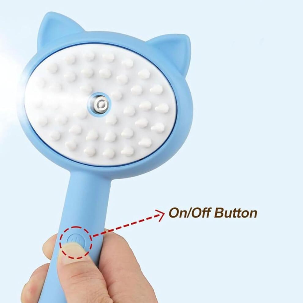 Pet Cleaning and Grooming Mist Comb for Cats with Rechargeable Battery, Removes Loose Hair, Cat Massage Tool