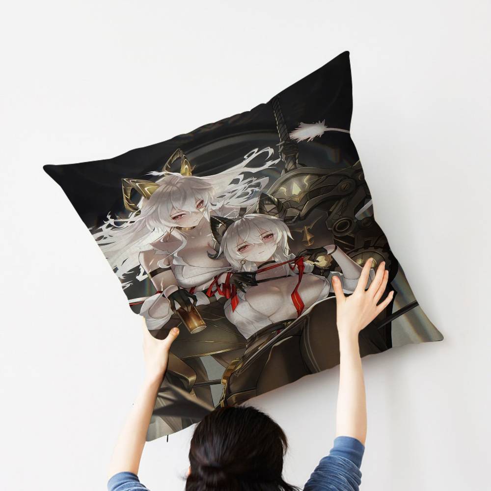 Zani Game W-Wuthering Waves Pillow Cushion Cover Pillowcase Living Room Sofa Home Decor Customized
