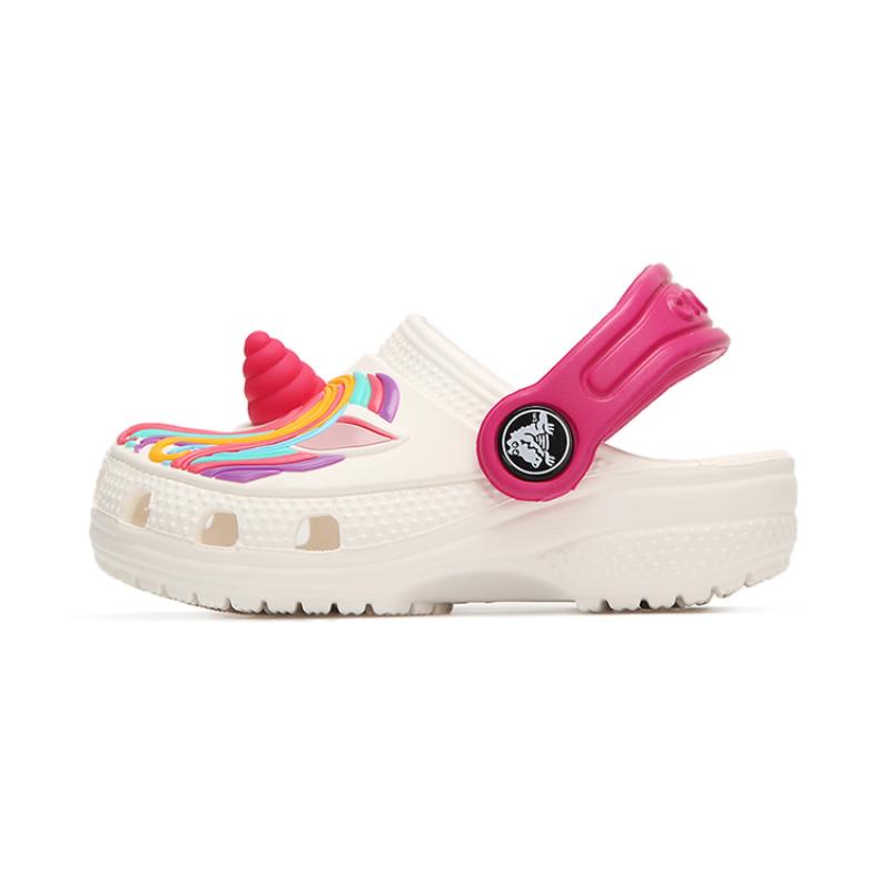 

Crocs Классические клоги Fun Academy Пляжные туфли с отверстиями Детские сандалии Белая детская модель 19-20