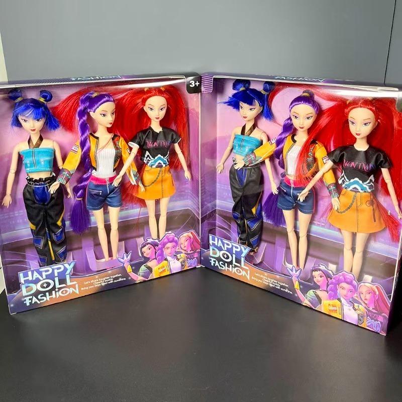 NEW Anime 30CM K-Pop Demon Hunters Doll Vinyl Toy Rumi Mira zoi Character vinyl mask figurine Birthday Gift Fan Club Gifts